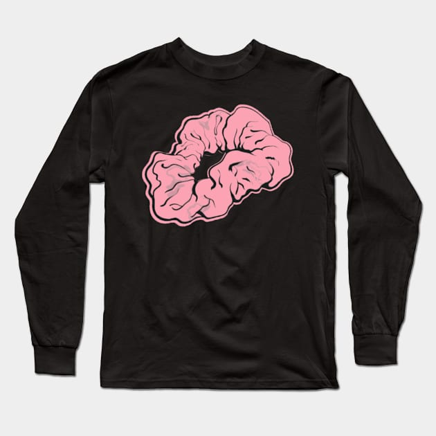 Pink Scrunchie Sticker VSCOGRL Vsco Girl Pastel Gifts for Girls Long Sleeve T-Shirt by gillys